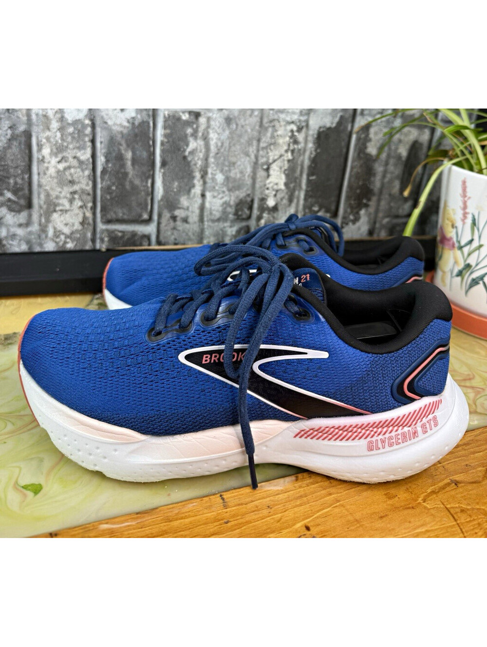 Brooks Glycerin GTS Men’s Running Shoes Breathable Mesh US 8 D 1204091D496